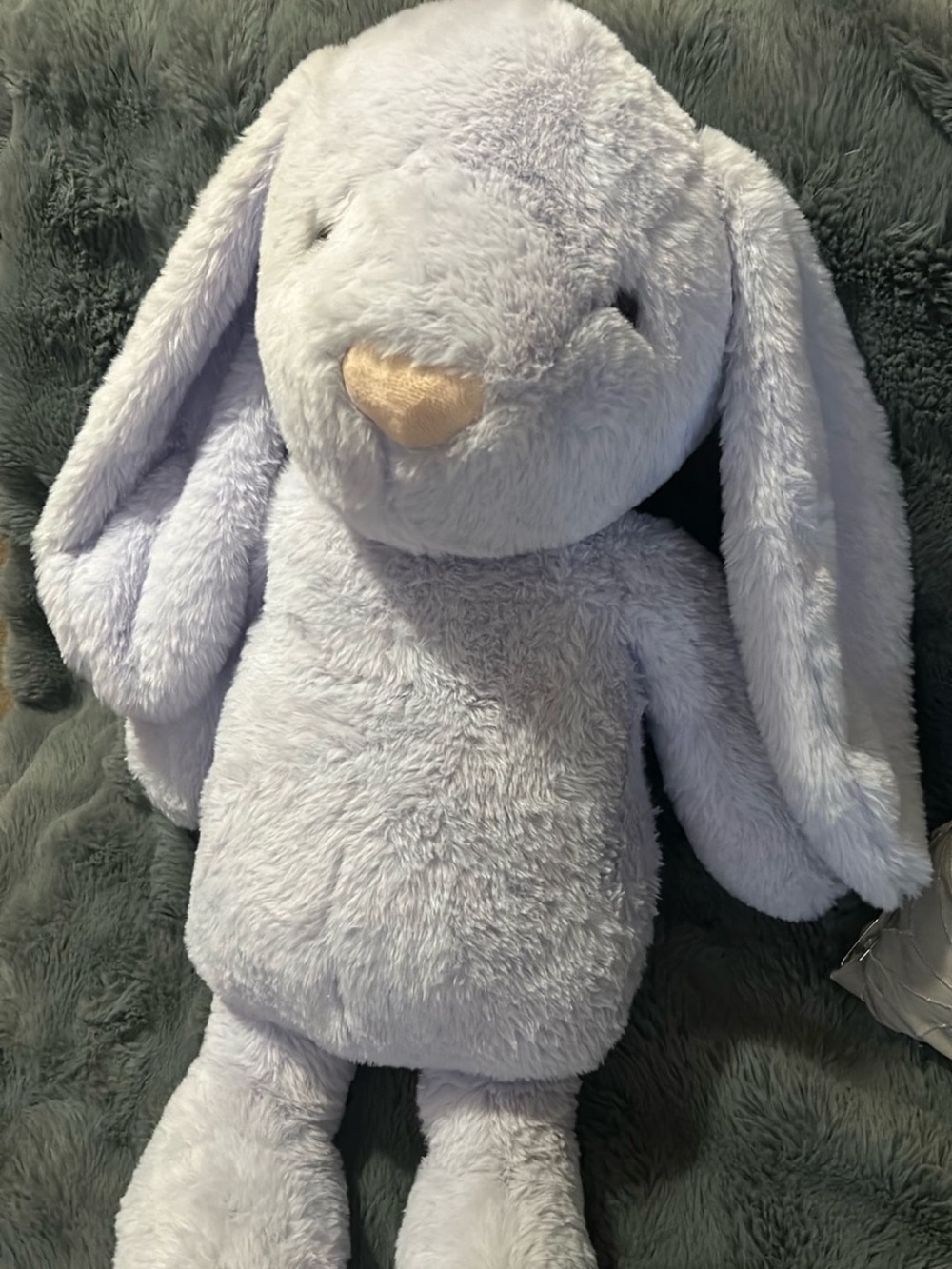 Plush Lavender Bunny Stuffed Toy - Soft Lovey for Kids